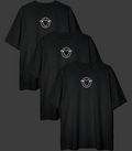 KIT COM 3 CAMISETAS OVERSIZED BASIC ZERO ENCOLHIMENTO